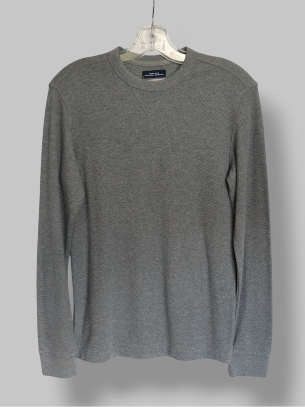 St. John’s Bay Long Sleeve Shirt Men’s Small Grey Crewneck Basic